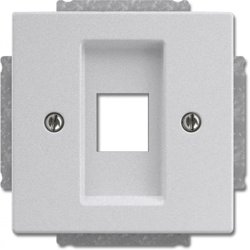 ABB Busch-Jaeger Future Centraalplaat 1 x MJ Basiselement met centrale afdekplaat 1 connector Zonder label aluminium 2CKA001753A0402