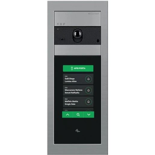 Comelit Ultra Compleet video+aanraak deurstation ultra SB1 100 beltoetsen zilver IP65 Inbouw (stucwerk) UT1090