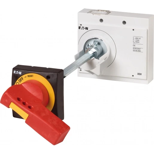 Eaton Deurkoppelingshandgreep NZM3 rood/geel voor aslengte <60mm UL/IEC