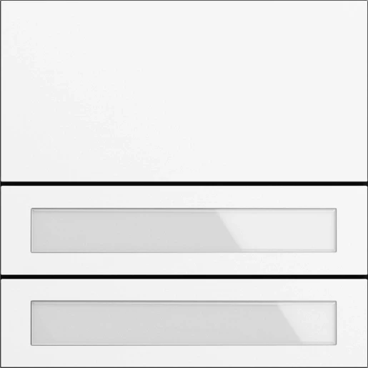 Gira System 106 Belknopmodule spreken/bellen 2-voudig wit 5532902