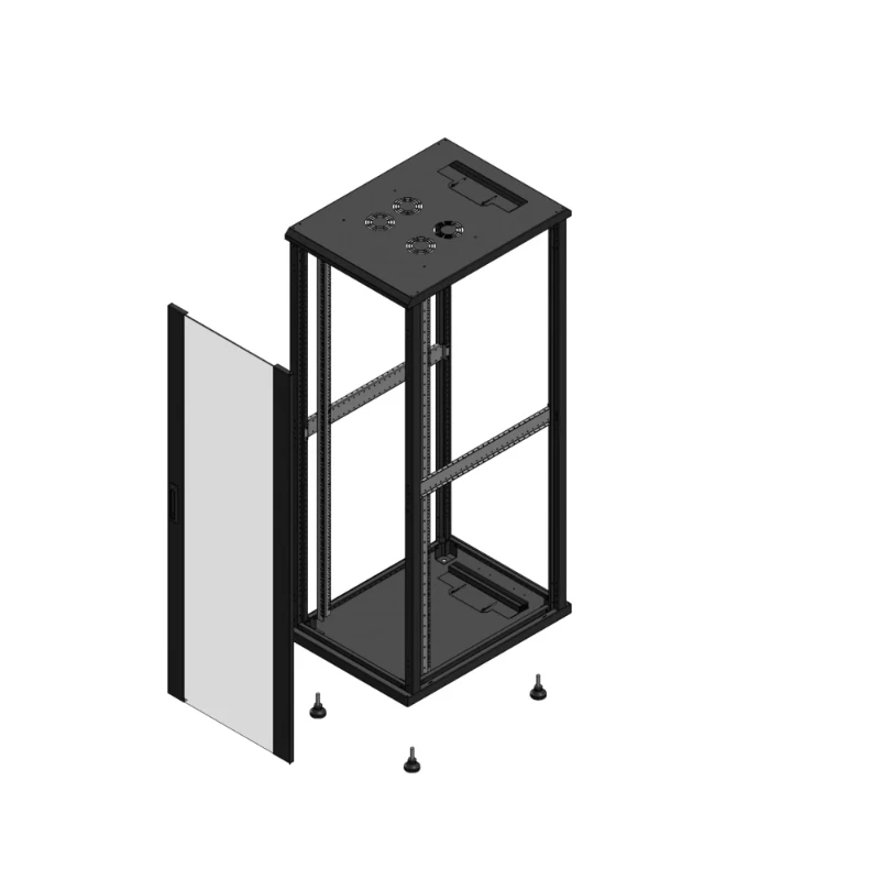 Gigamedia Vloer patchkast AV enkel VER SP EX 19" 36HE 600x800mm Zwart GGM 703668PVSSPEX