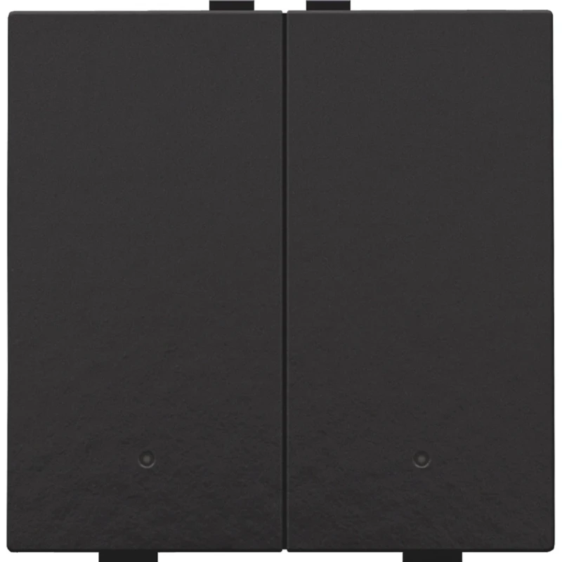 Niko Drukknop met led en comfortsensoren Home Control 2-voudig zwart inbouw 200-52202