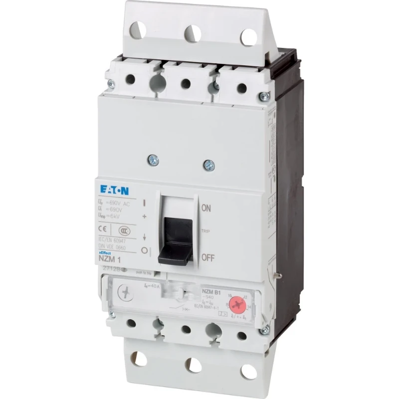 Eaton NZM1 25kA 3P 40A voor insteeksokkel IEC