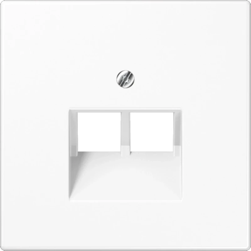 Jung LS range centraalplaat ls990 UAE/IAE 2 connectoren Zonder label wit LS969-2UAWW