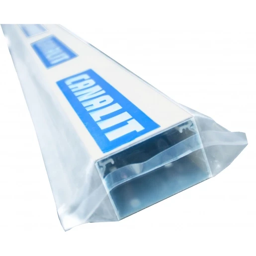 Canalit M5 kabelkanaal 2000x60x60mm PVC Bodemperforatie met deksel wit RAL 9010 955060
