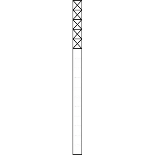 Siedle Vario Communicatiezuil Vrijstaand aluminium 5 modules 1644mm 200024017-00