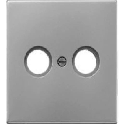 Jung LS range Centraalplaat CAI-contactdozen 1 connector MetaalZonder label aluminium AL2990TV