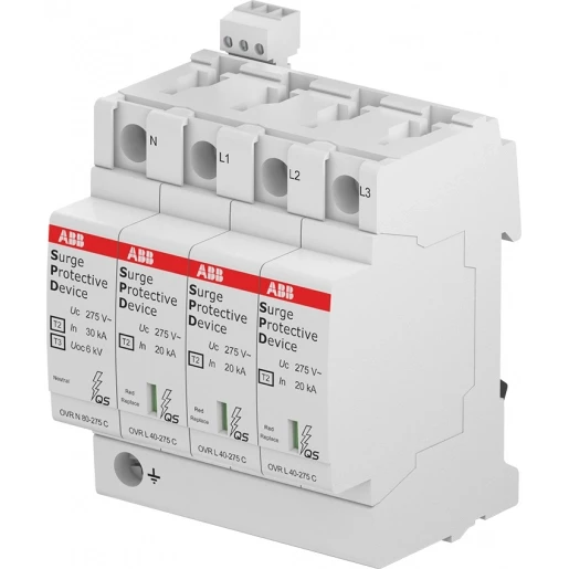ABB Overspanningsbeveiliging Type 2 3P+N Cardridge vervangbaar