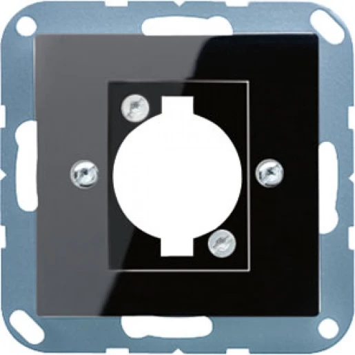 Jung A range centraalplaat- (onderdeel) afdekking a500 XLR 1 connector Zonder label zwart A568BFSW