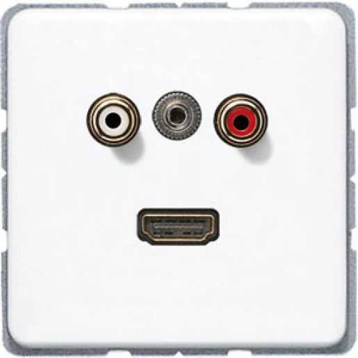 Jung CD range afdekking cd500 alpine wit audio/jack/hdmi MACD1082WW