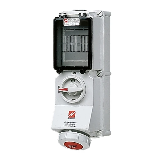Mennekes WCD 32A 4P 3H 400-440V IP67 DUO + rail