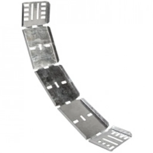 Legrand Swifts van geel bocht / hoekstuk kabelgoot 75x12mm RVS Verstelbaar RVS SSAR75S
