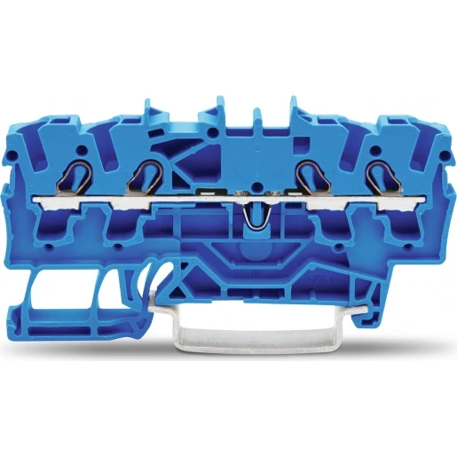 Wago Serie 2002 Verbindingsrijgklem 0,75-4mm² eendr. 0,25-2,5mm² meerdr. Blauw
