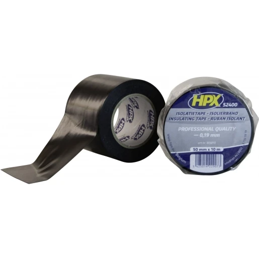 HPX zelfklevende tape 50mmx10m PVC Zwart