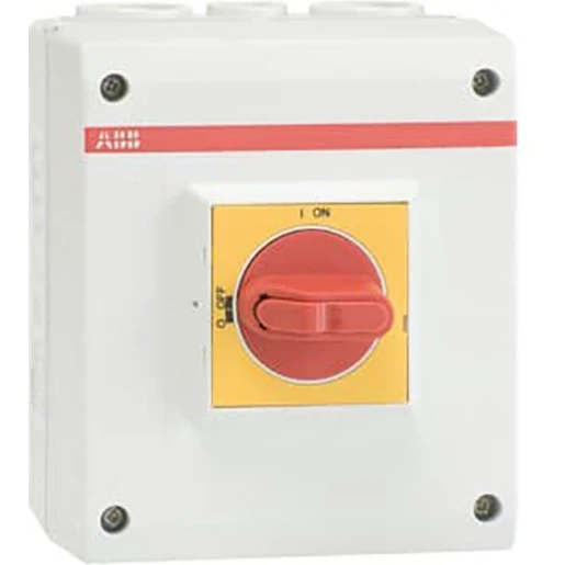 ABB Enclosed Switches Lastscheider Werkschakelaar IP65 4p 16A