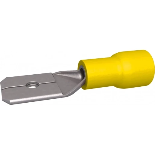 Bizline VLAKSTEKER MANNELIJK GEEL 4-6MM2 6.35X0.8