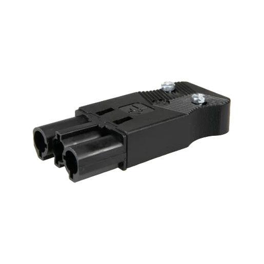 Adels STEKER VLAK 3-POLIG 1 MM2 MALE ZWART