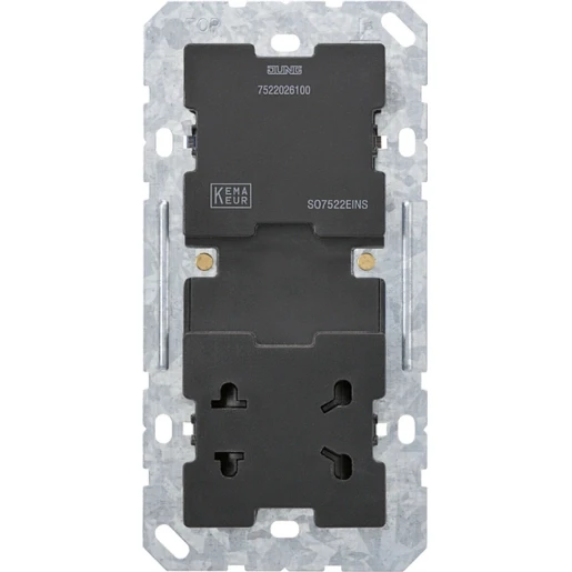 Jung Scheerwandcontactdoos inbouw 230V SO7522EINS