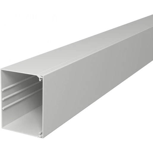 OBO WDK Wandgoot 2000x130x100mm PVC Bodemperforatie met deksel grijs RAL 7035 6027245
