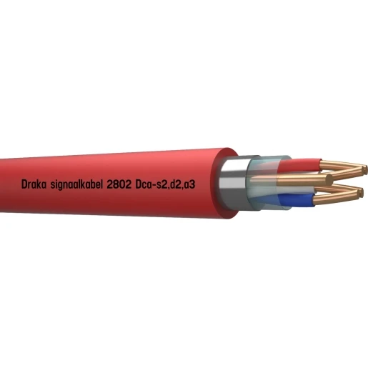 Draka 2800 Signaalkabel AFG Dca BM Rood 2x2x0,8mm - 100mtr