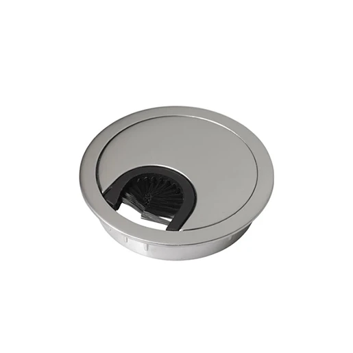 Indesq bureaudoorvoer kabeldoorvoer 70x70x15mm zilver 90.45002