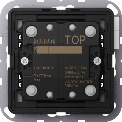 Jung CD range Taster uitbreiding KNX enkelvoudig inbouw IP20 LSCD10911TE