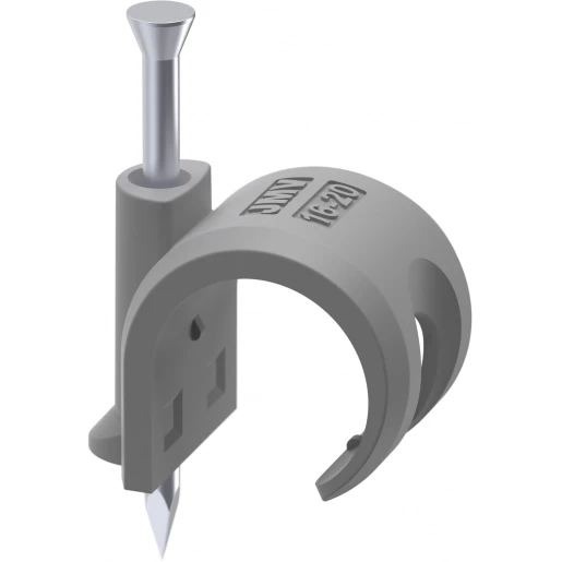 JMV Spijkerclip halogeenvrij voor gladde- en flexbuis,16-19/20mm grijs