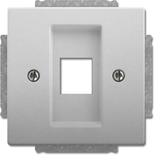 ABB Busch-Jaeger Centraalplaat 1 x MJ Basiselement met centrale afdekplaat 1 connector Zonder label RVS 2CKA001753A0404