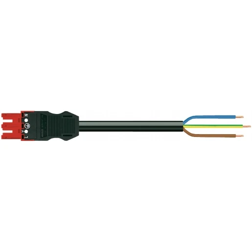 Wago SERIE 771 Patchkabel gebouwinstallatie 3p Contrastekker (female) Vrij kabeluiteinde 5000mm