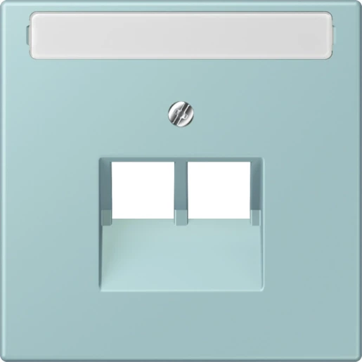 Jung LS range Afdekking centraalplaat LC32033 UAE/IAE 2 connectoren Met label LC969-2NAUA214