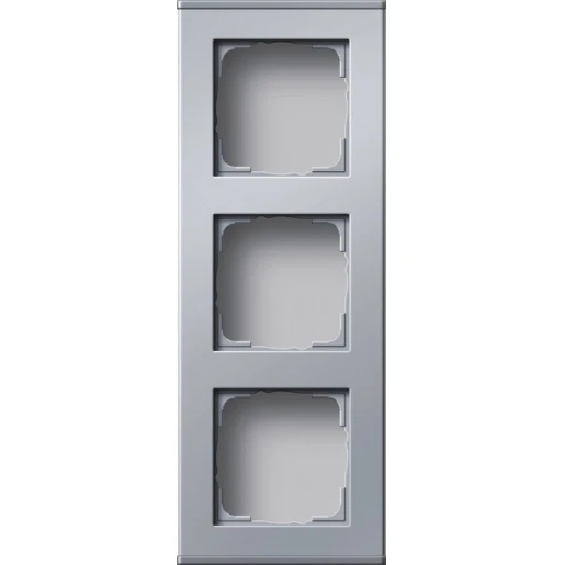Gira Profiel 55 Opbouwbak inbouwschakelmateriaal 3-voudig aluminium Verticaal 136326