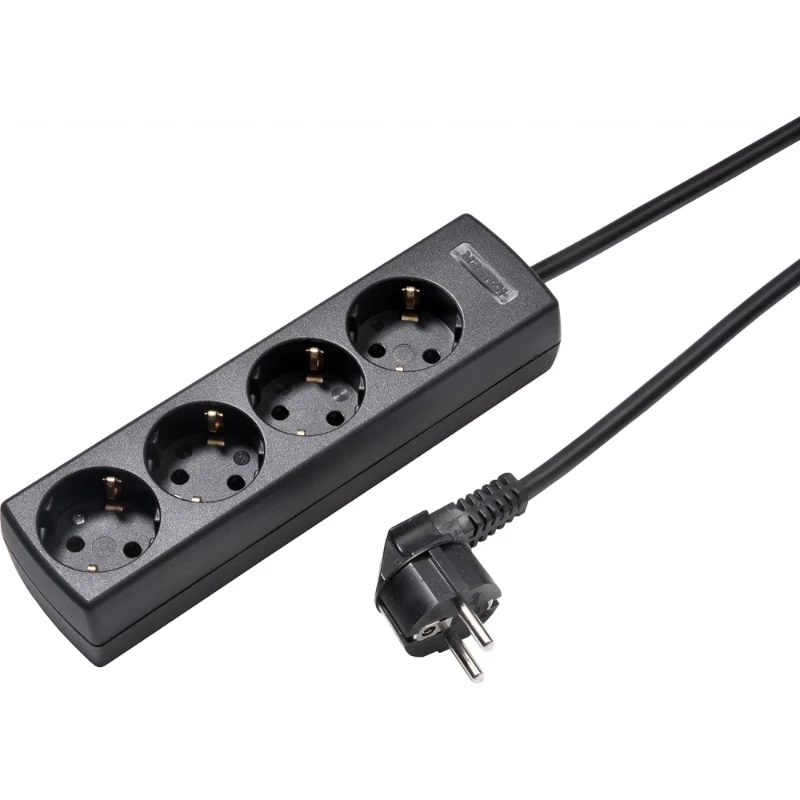 Martin Kaiser Contactdooscombinatie 4RA 16A IP20 snoer 1.5m 1048ZL/15W/SW