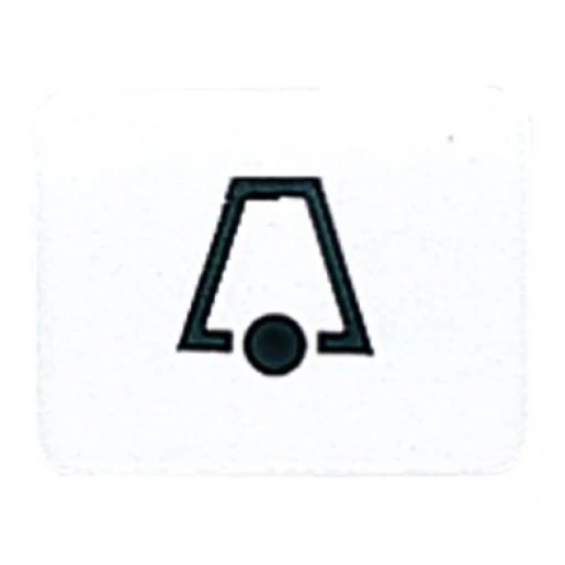 Jung inzetstuk contactdoos alpine wit 500 / ap600 bel Symbool "bel" 33KWW