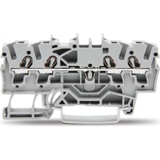 Wago Serie 2002 Verbindingsrijgklem 0,75-4mm² eendr. 0,25-2,5mm² meerdr. Grijs