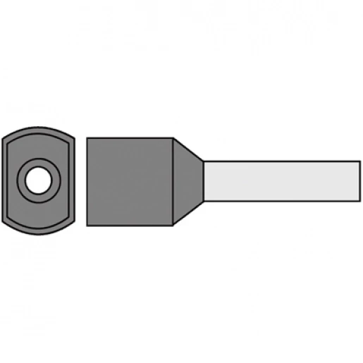 Klemko adereindhuls 0,75mm² 10mm Geïsoleerd Twin Grijs