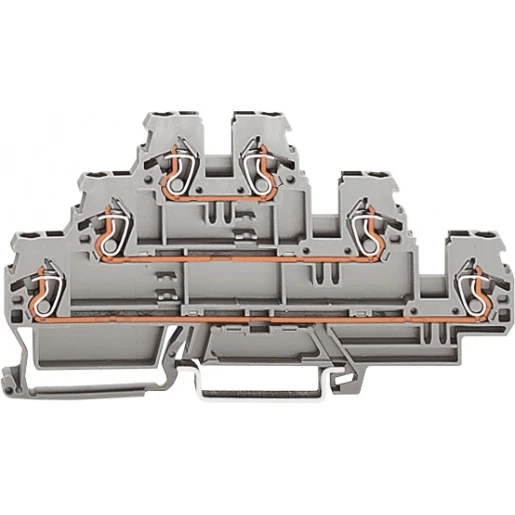 Wago Serie 870 Verbindingsrijgklem 0,08-2,5mm² eendr. 0,08-2,5mm² meerdr. Grijs