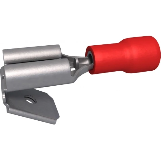 Bizline VLAKSTEKER MANNELIJK/VROUWELIJK ROOD 0.5-1.5MM2 6.3X0.8