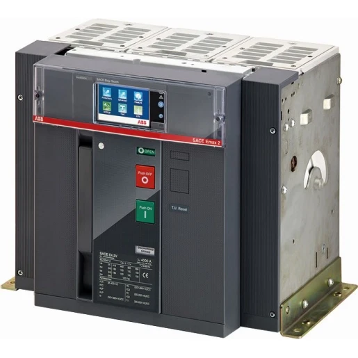 ABB EMAX2 E4.2N TOUCH LSI IN=3200A VAST MET HR/VR AANSLUITING 3 POLIG