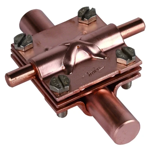 Dehn Cross unit cu f.rd 16/8-10mm-rd 16/ fl 30mm with intermediate plate