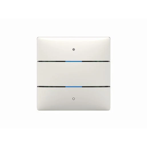 Theben LuxorLiving Tastsensor bussysteem 2-voudig wit met tekstv inbouw IP20 RAL 9010 4800412