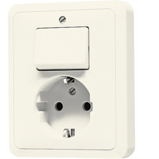 Jung CD range combinatie wandcontactdoos wissel st550 + ra inbouw wit IP20 5576EU