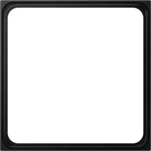 Jung LS range tussenraam ls990 montage cd500 70.5x8.2x70.5mm zwart RAL 9005 LS981ZSWM