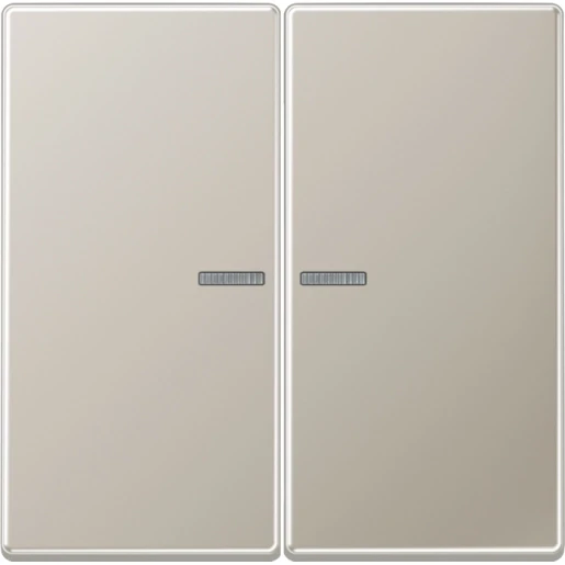 Jung LS range Knx RF-tastafdekking KNX 2-voudig RVS inbouw IP2X ES10921STRF