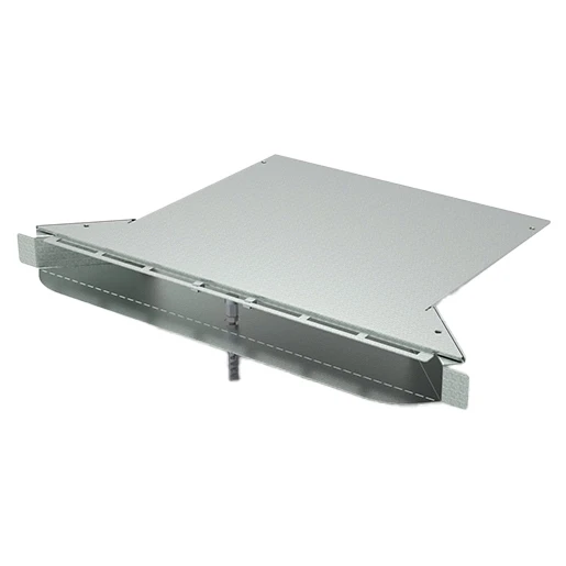 HPL hoekstuk / aftakstuk (voor open vloergootsysteem) 388x431x50mm 873.2550
