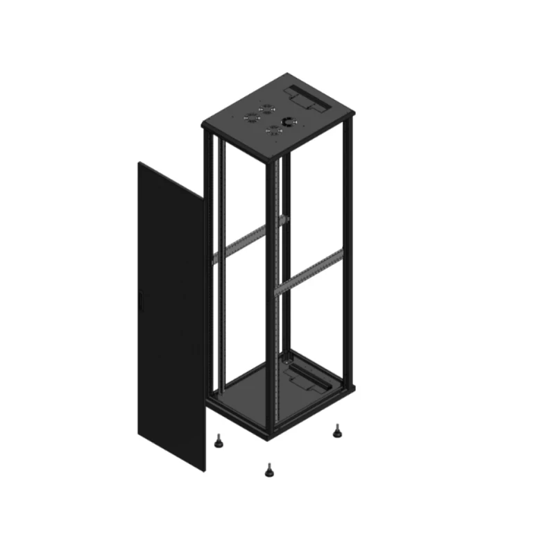 Gigamedia Vloer patchkast AV enkel TOL SP EX 19" 47HE 600x800mm Zwart GGM 704768PTSSPEX