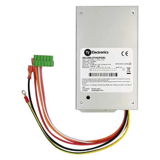 Comelit DIN Rail voeding met Batterijoplader 24 V - 50W