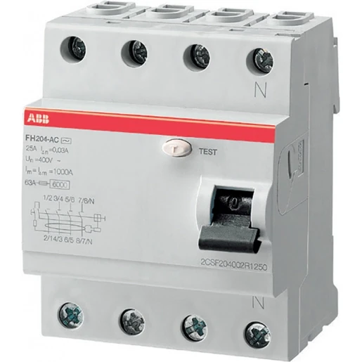 ABB System Pro M Compact Aardlekschakelaar 4p 63A 0.03A type A 2CSF204102R1630
