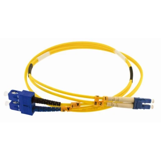 Gigamedia Patchkabel (glasvezel) duplex LC/SC OS2 1m Geel GGM D3MCLC1M
