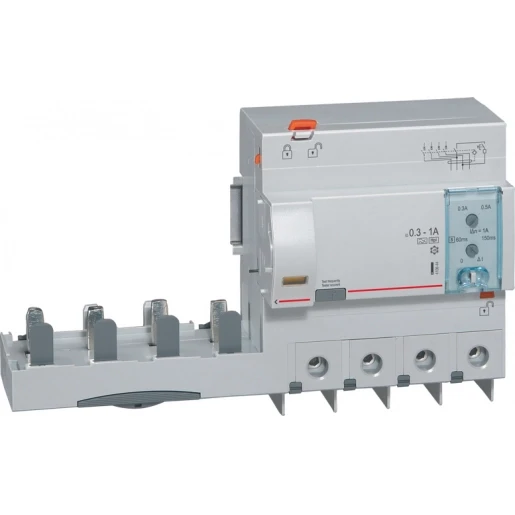 Legrand DX3 AARDLEKBLOK 4P 125A TYPE HPI INSTELBAAR 300-1000MA