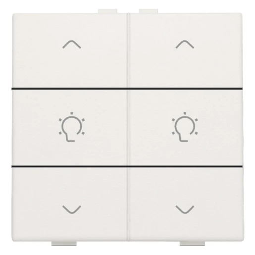 Niko Home Control Bediening dimming 6-voudig wit inbouw IP20 RAL 9010 101-51046